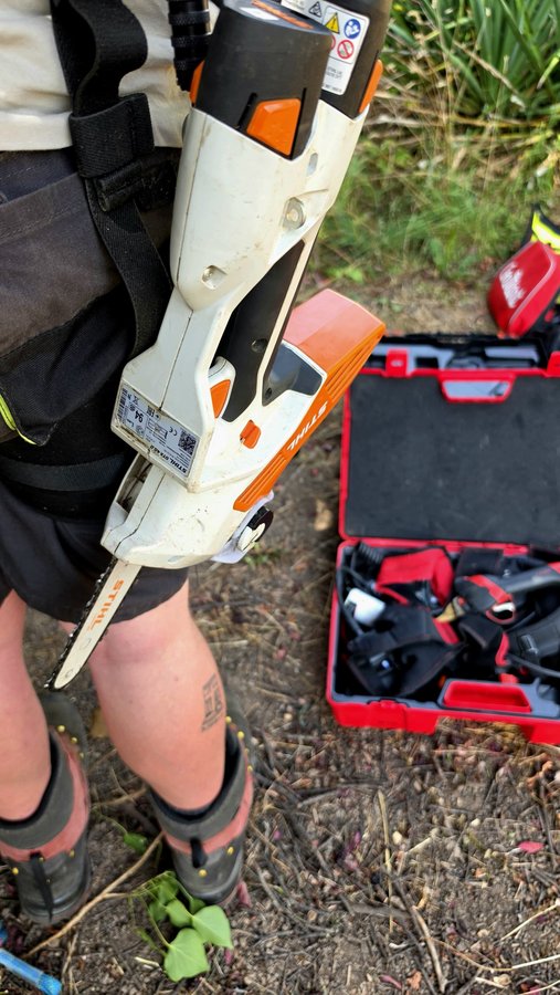Stihl Akku-Motorsäge für Baumpflege